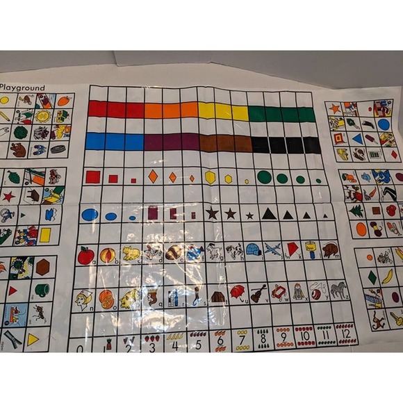 Vintage 1972 Readers Digest Playskill Kit Blocks Cards Mats Homeschool Rare - Picture 8 of 12